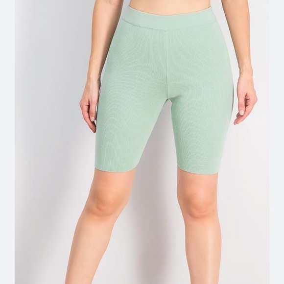 MNG Premium Ribbed Cyclist Bermuda Leggings - Picture 1 of 5